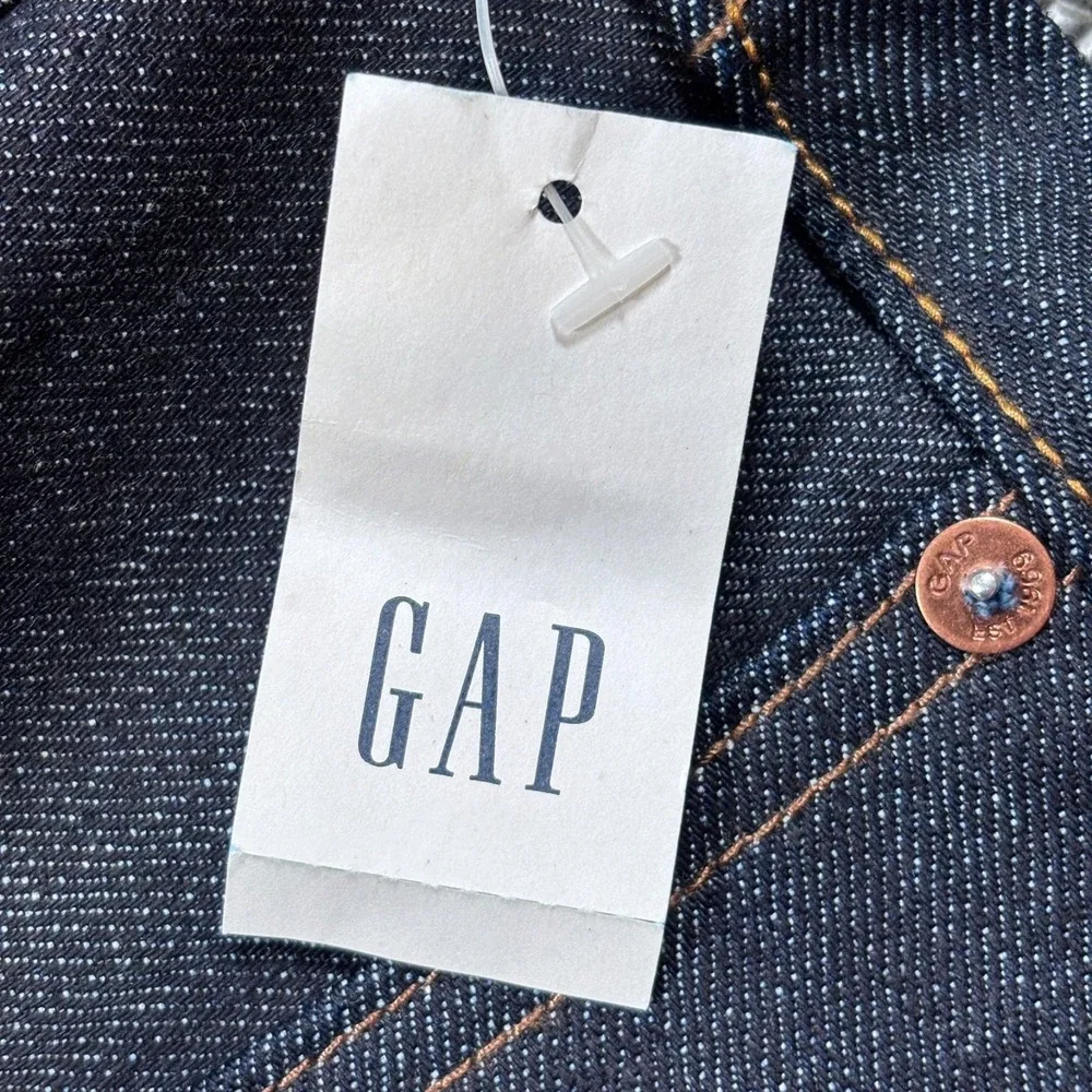 GAP Jeans Mens 36x32 Blue Kaihara Selvedge Denim Skinny NEW Raw Indigo Deadstock